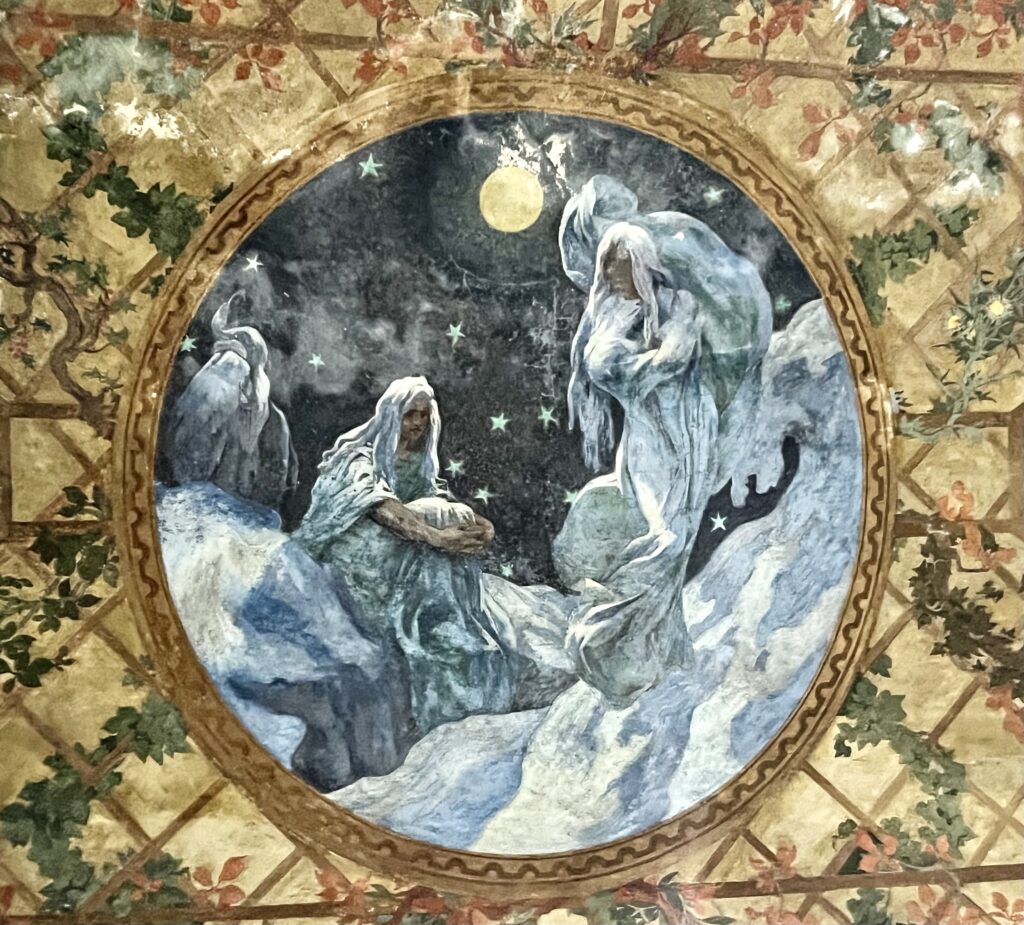 fresco in the garden arcade