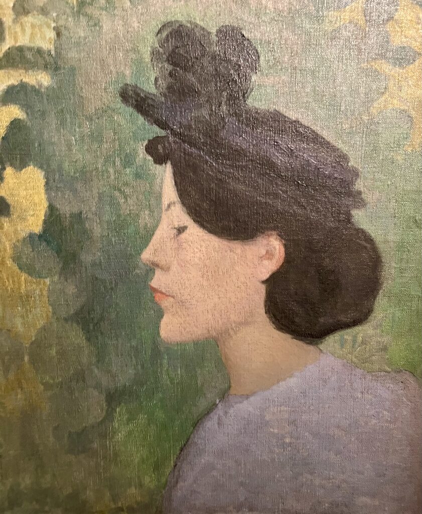 Girl with black hat, 1890-91