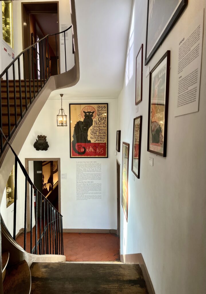 gallery with the iconic Chat Noir poster