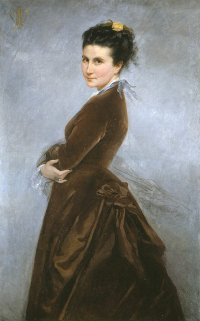 self-portrait of Nelie Jacquemart