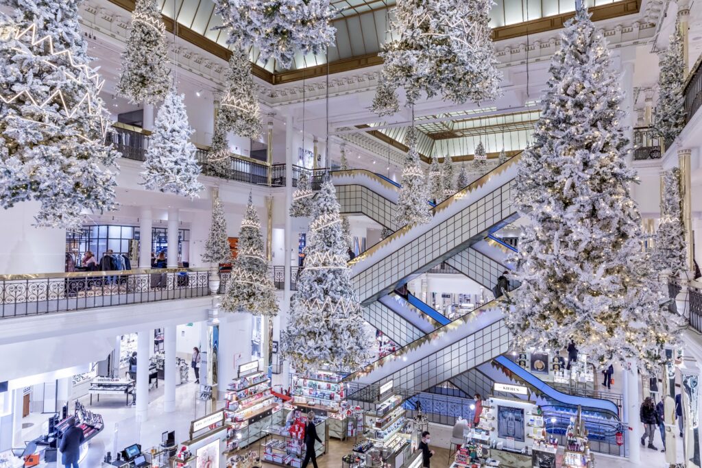 Le Bon Marche during the holiday season