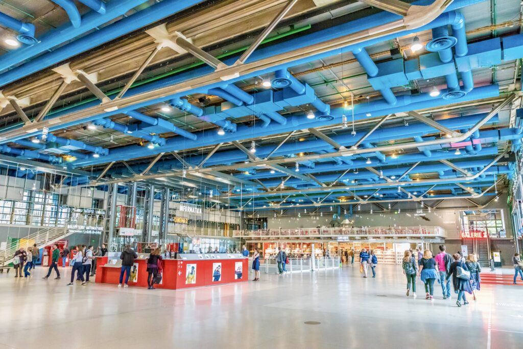 entrance hall of Centre Georges Pompidou