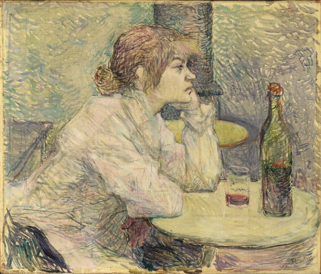 Toulouse-Lautrec, The Hangover, 1887 -- Valadon as model