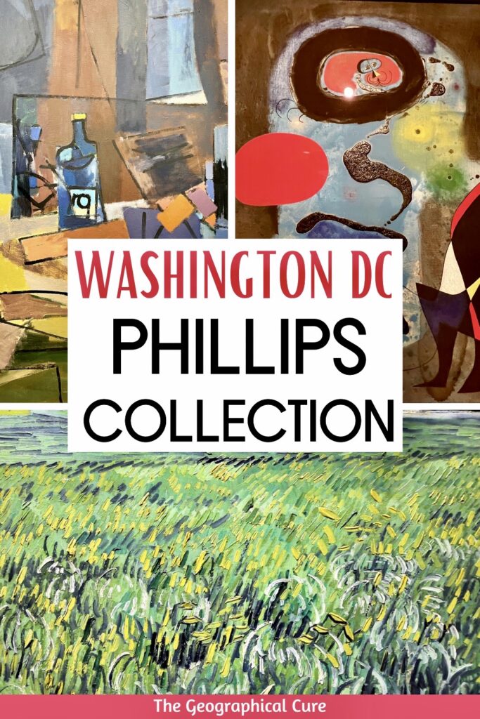 Pinterest pin for guide to the Phillips Collection
