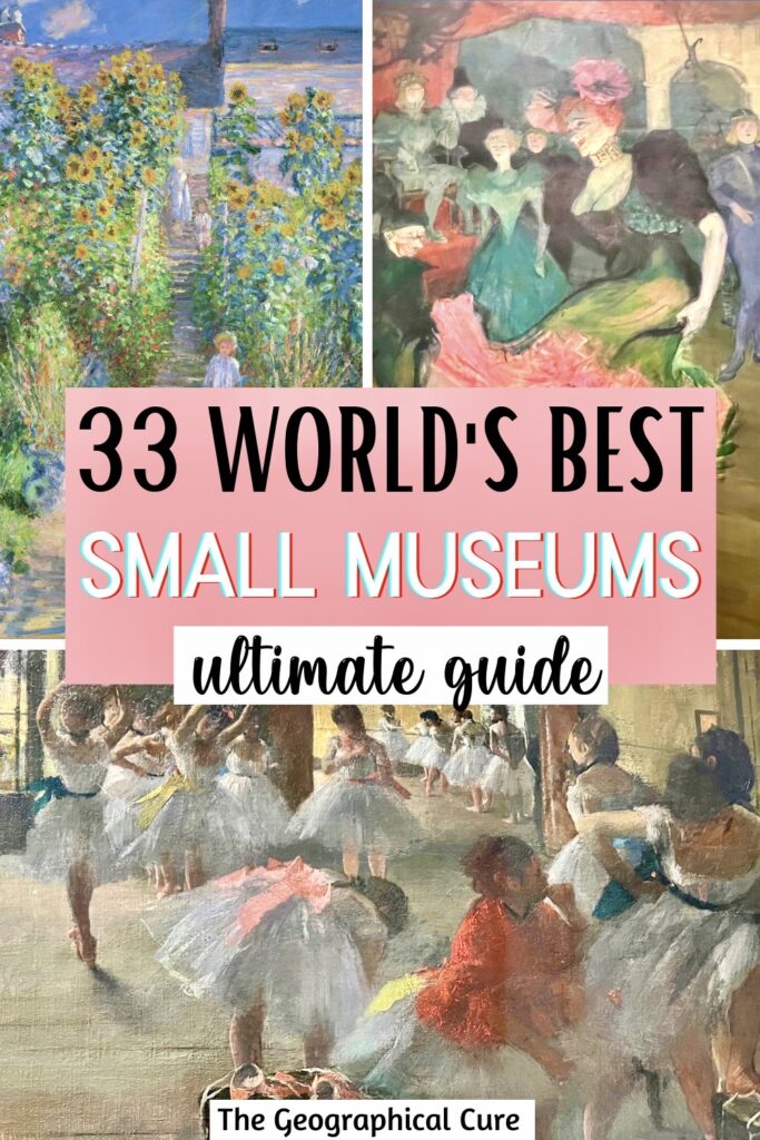 Pinterest pin for best small museums