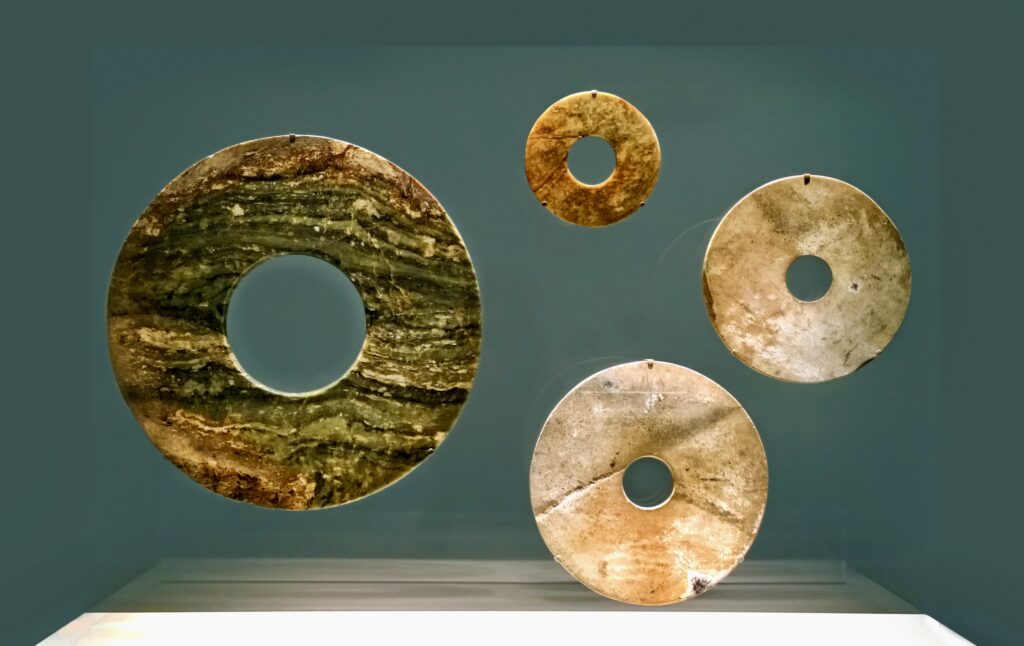 Liangzhu Jade Bi disks, circa 3300-2250 BC