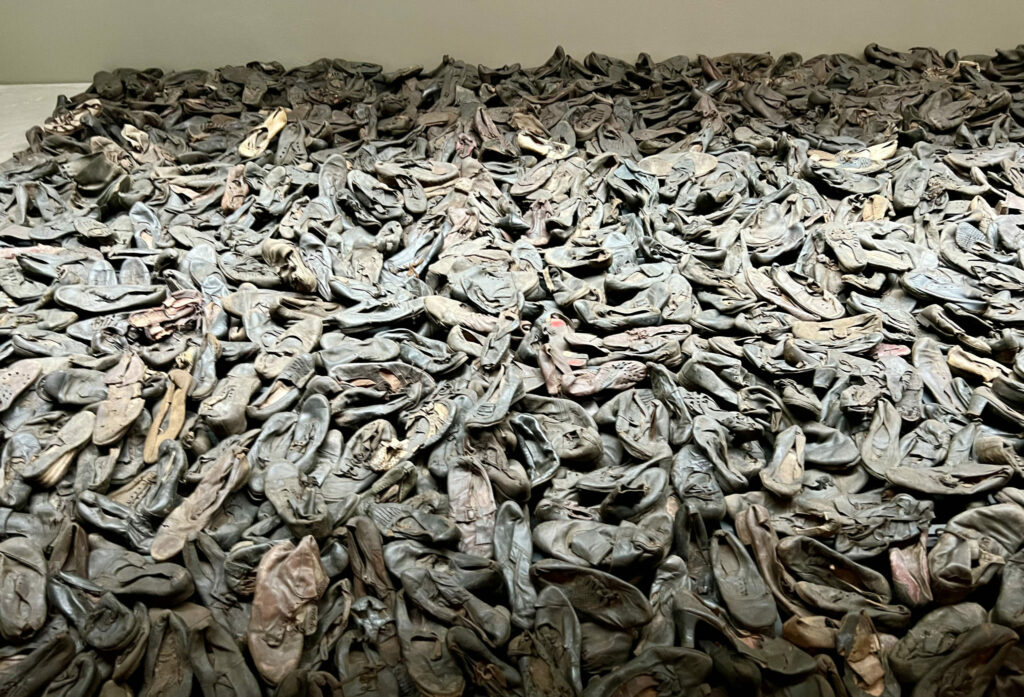 shoes stolen from Jews at  Majdanek