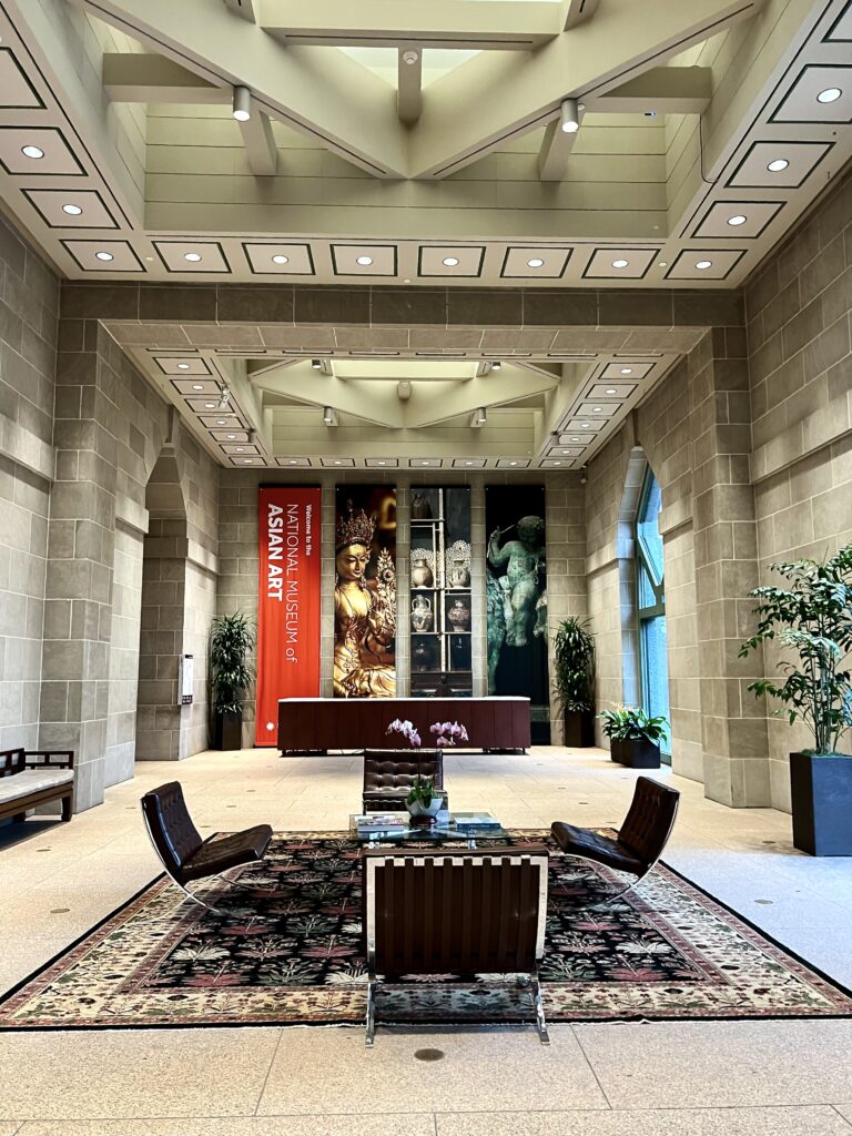 entrance lobby of the Sackler Gallery
