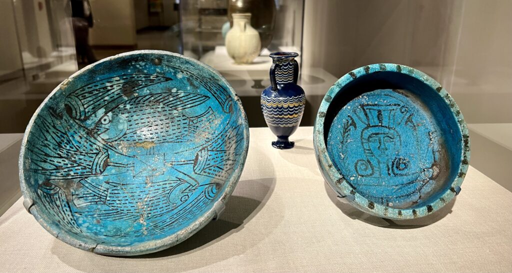 blue faience vessels from Egypt