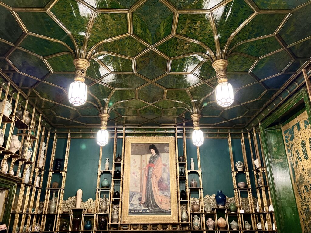 the James Whistler-designed Peacock Room