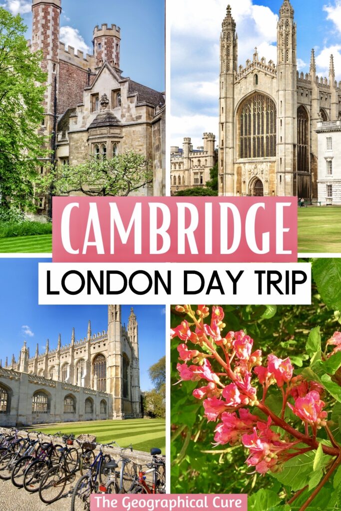 Pinterest pin for Cambridge day trip from London