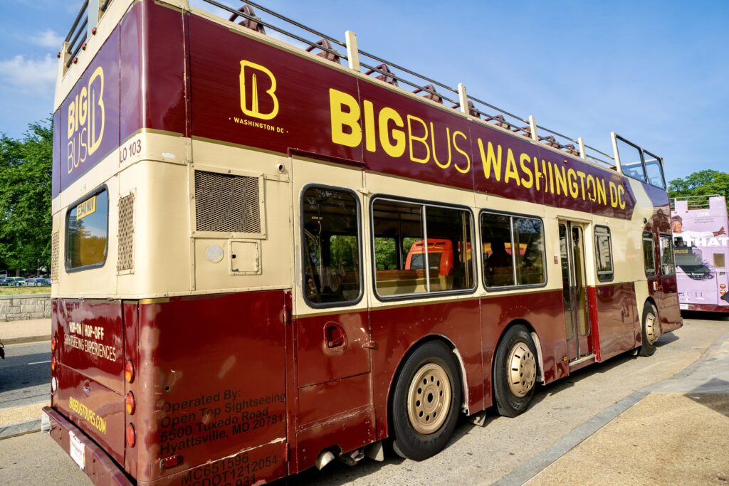 the Big Bus tourist bus in DC