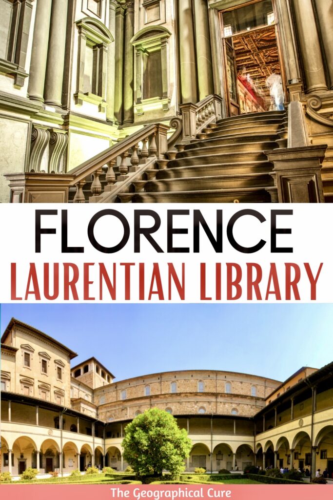 Pinterest pin for guide to the Laurentian Library