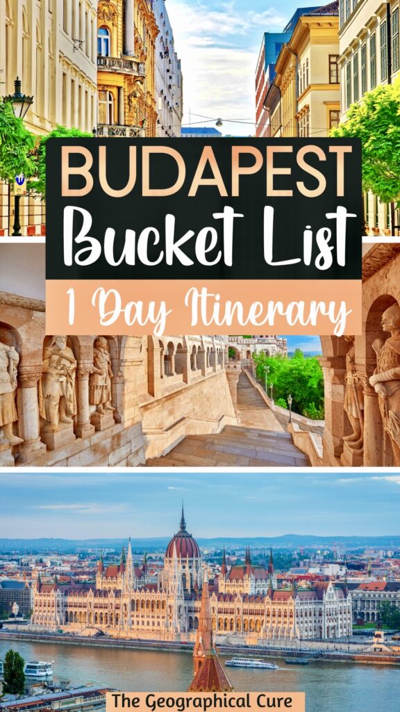 Pinterest pin for one day in Budapest itinerary