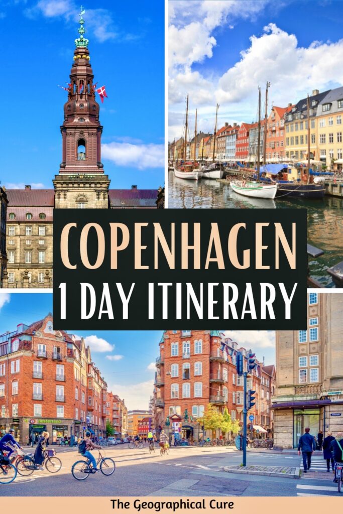 Pinterest pin for one day in Copenhagen itinerary
