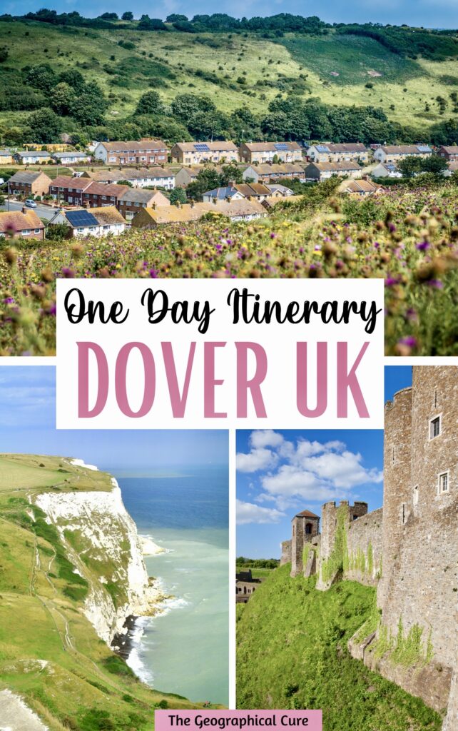 Pinterest pin for one day in Dover, day trip from London