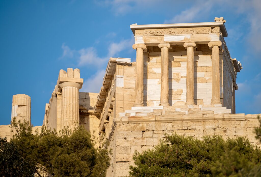 the well-preserved Temple of Athena Nike