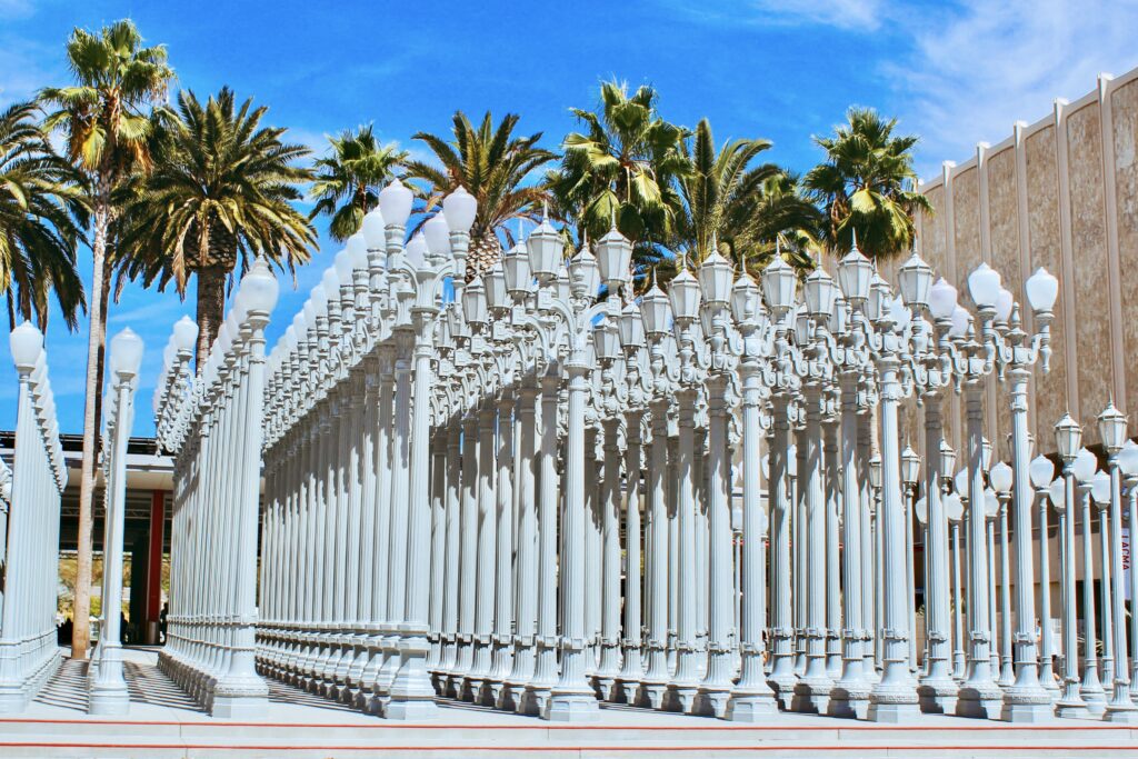 Urban Light installation at LACMA