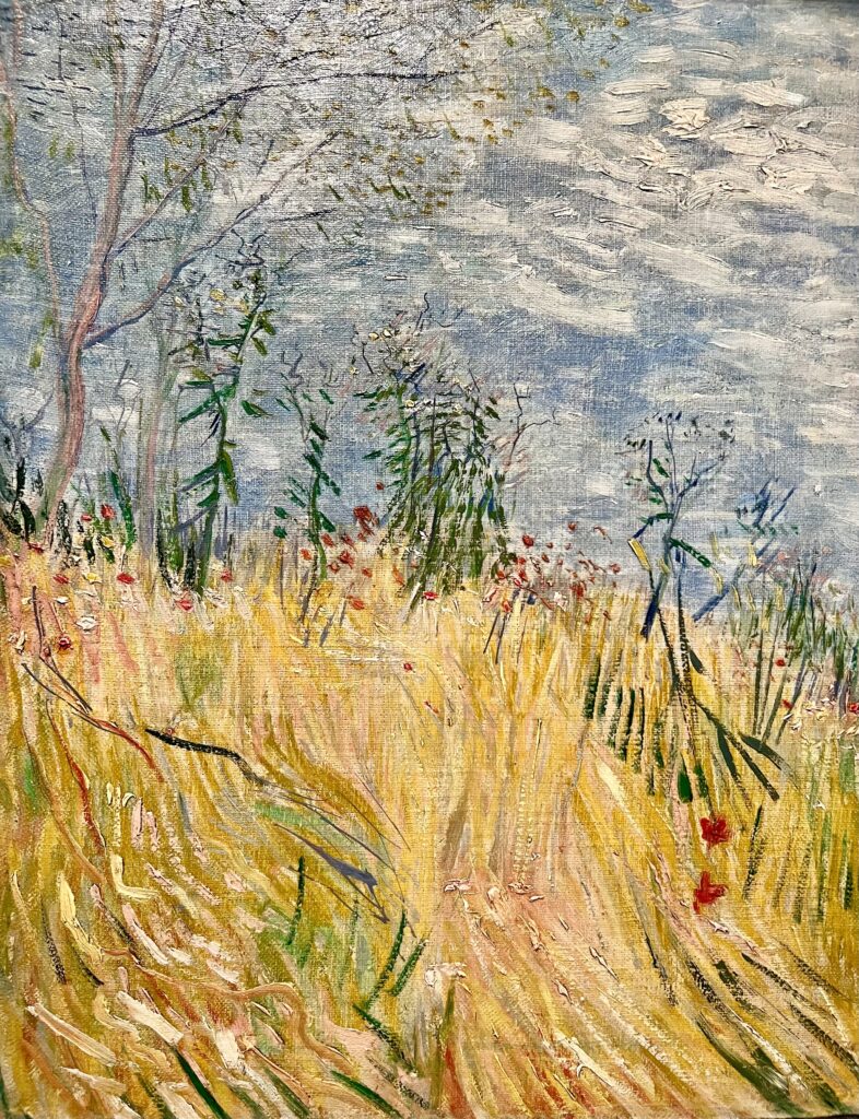 Van Gogh, Edge of a Wheat Field with Poppies, 1887