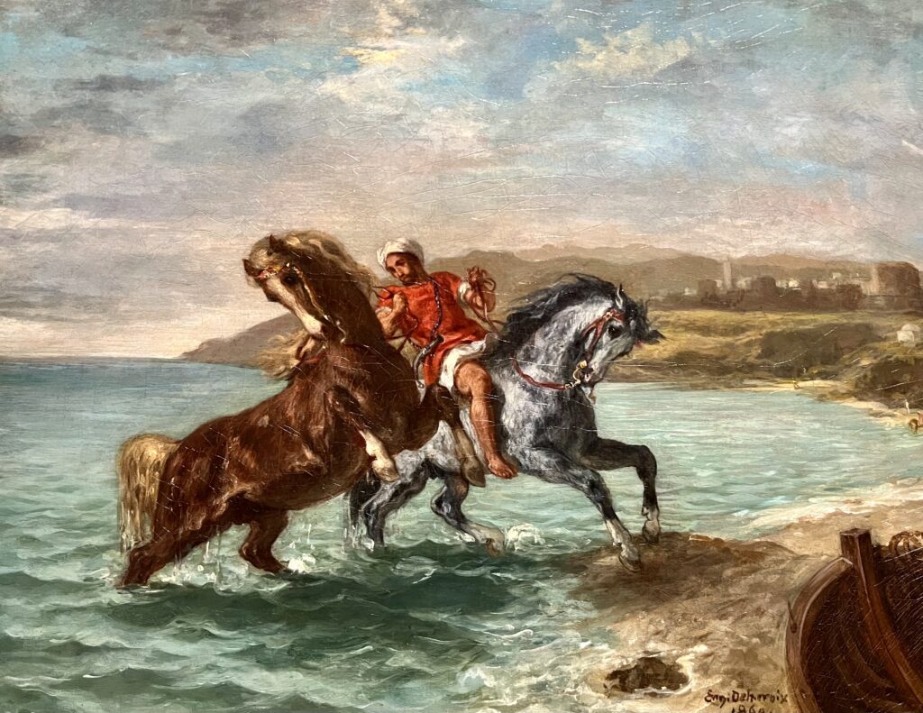 Delacroix, Horses Coming out of the Sea, 1860