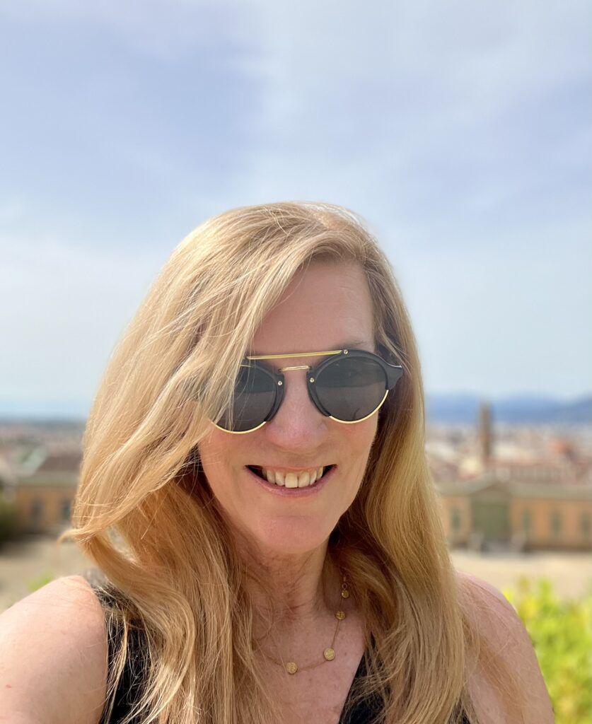 enjoying the views from the Boboli Gardens