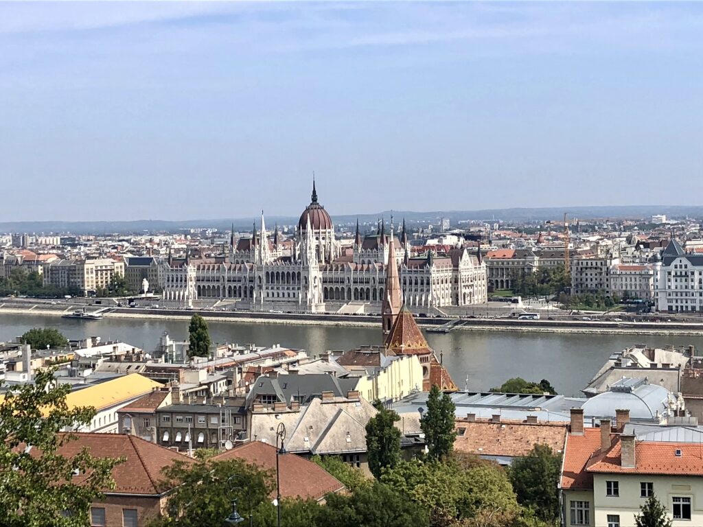 view of Budapest's Parliament building