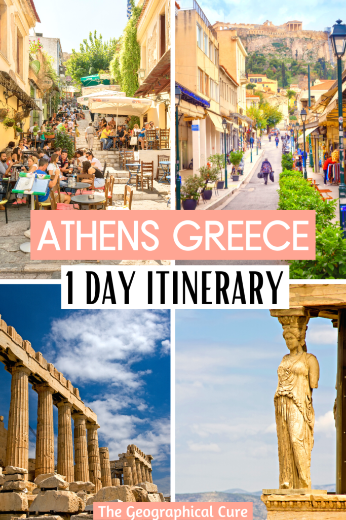 Pinterest pin for one day in Athens itinerary