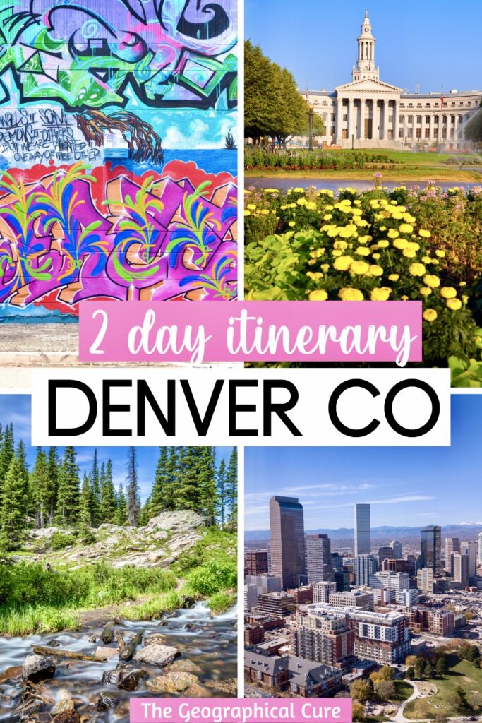 Pinterest pin for weekend in Denver itinerary