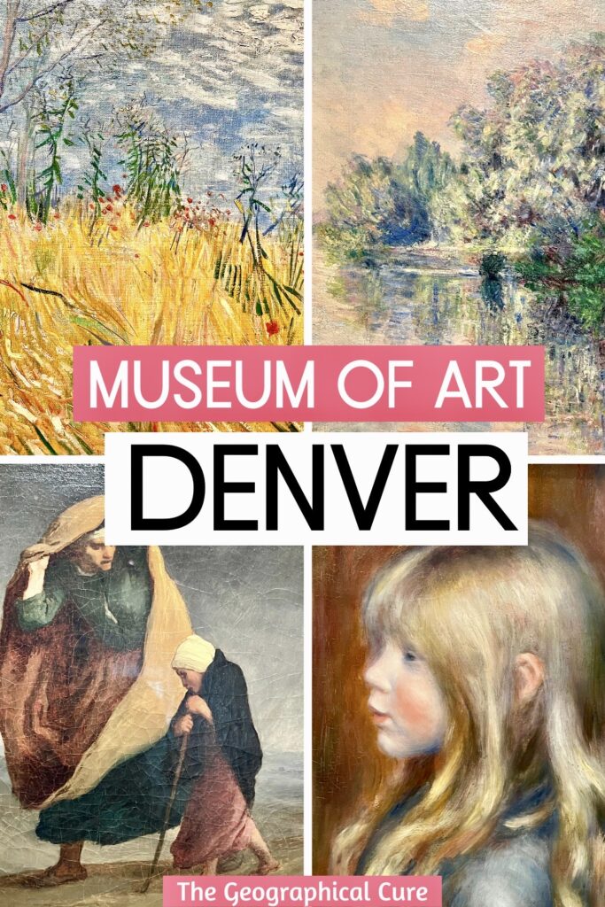 Pinterest pin for guide to the Denver Art Museum 