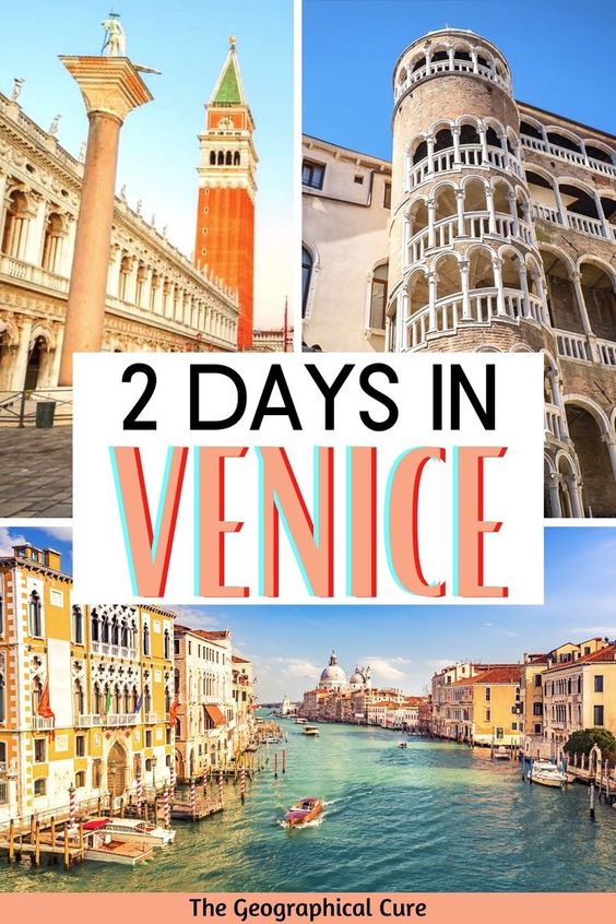 Pinterest pin for 2 days in Venice