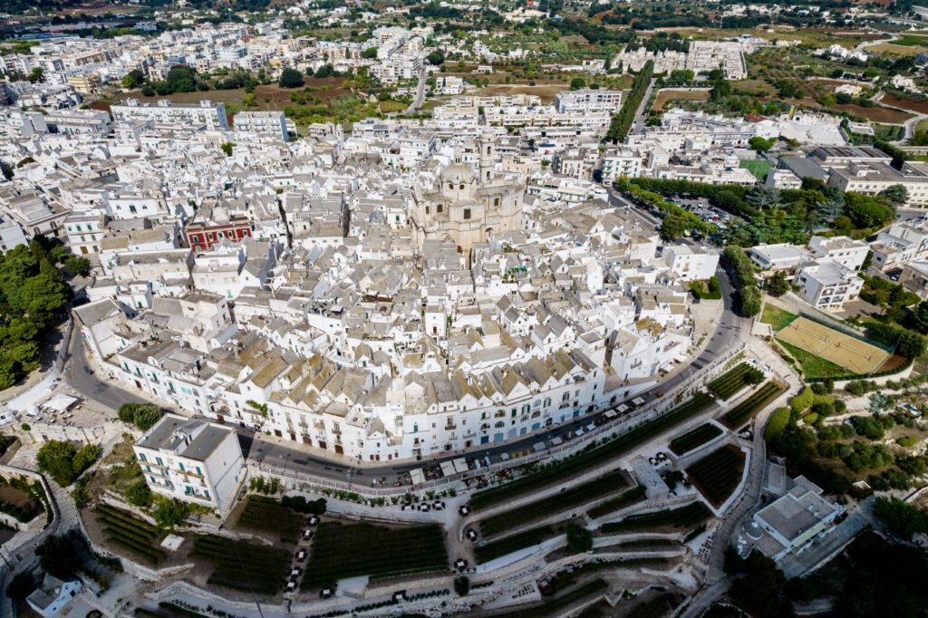 aerial view of Locorotondo