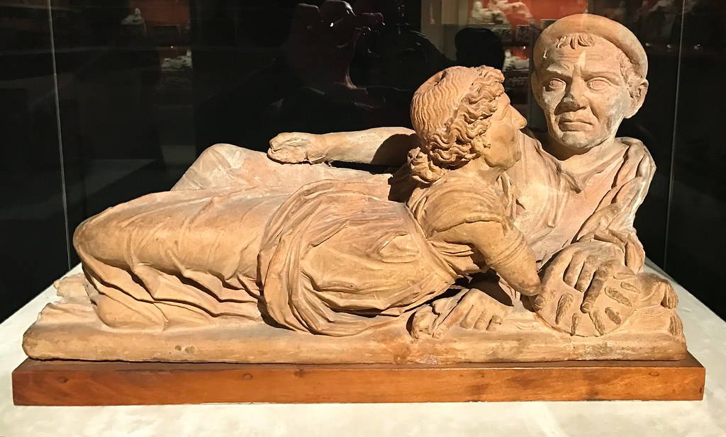 the Newlyweds in the Etruscan Museum