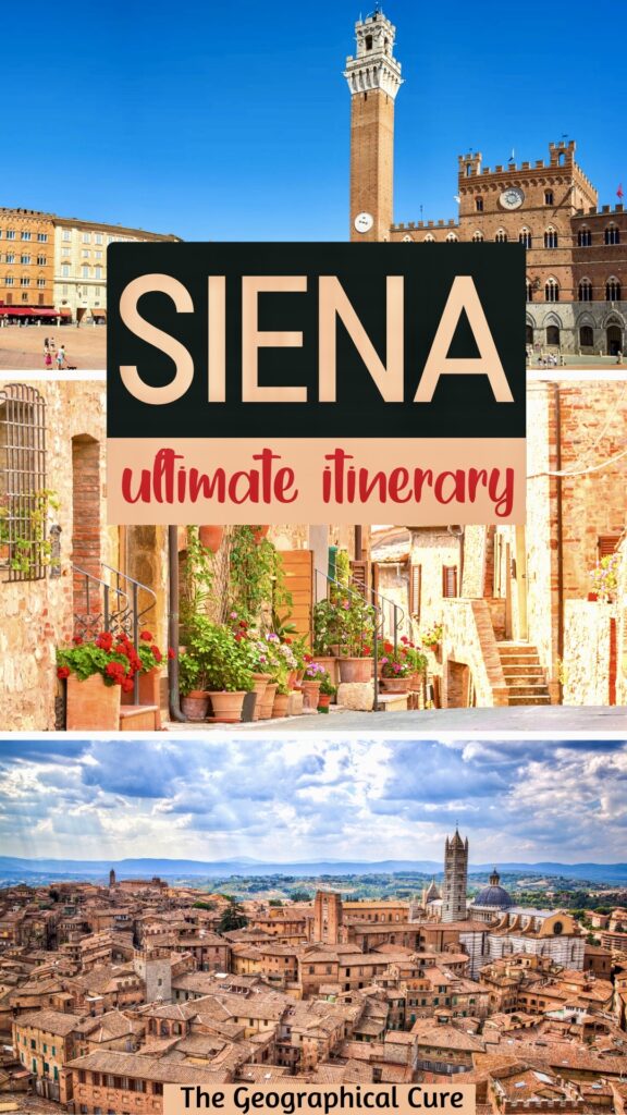 Pinterest pin for 2 days in Siena itinerary
