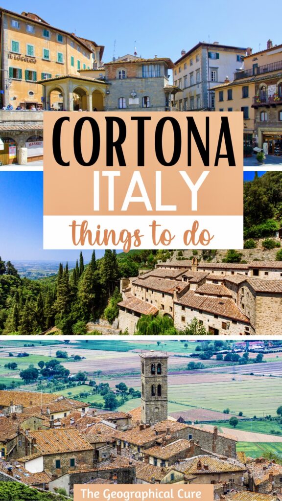 Pinterest pin for one day in Cortona