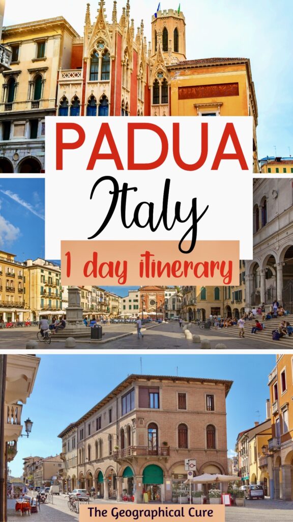 Pinterest pin for one day in Padua itinerary