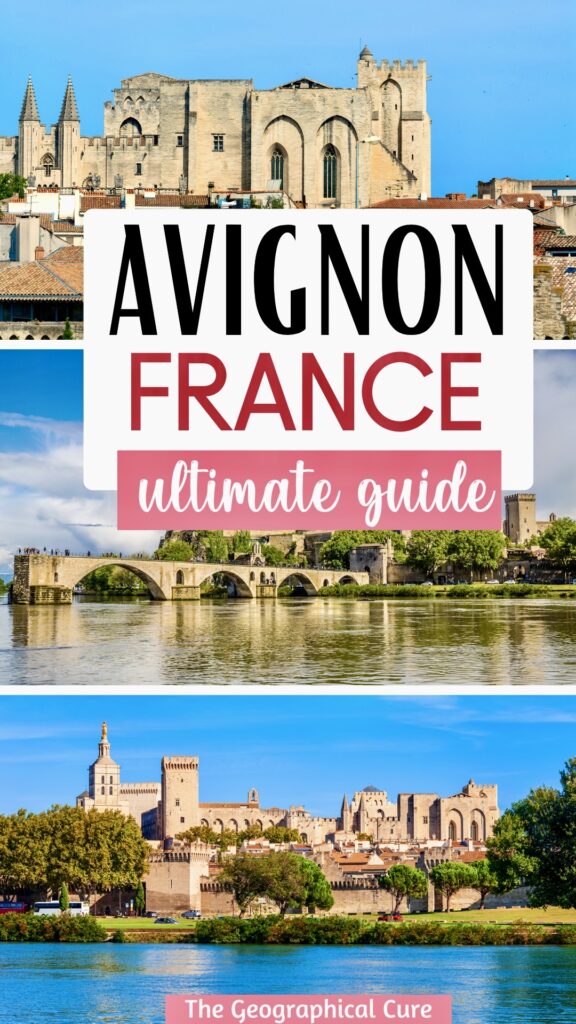 Pinterest pin for one day in Avignon itinerary