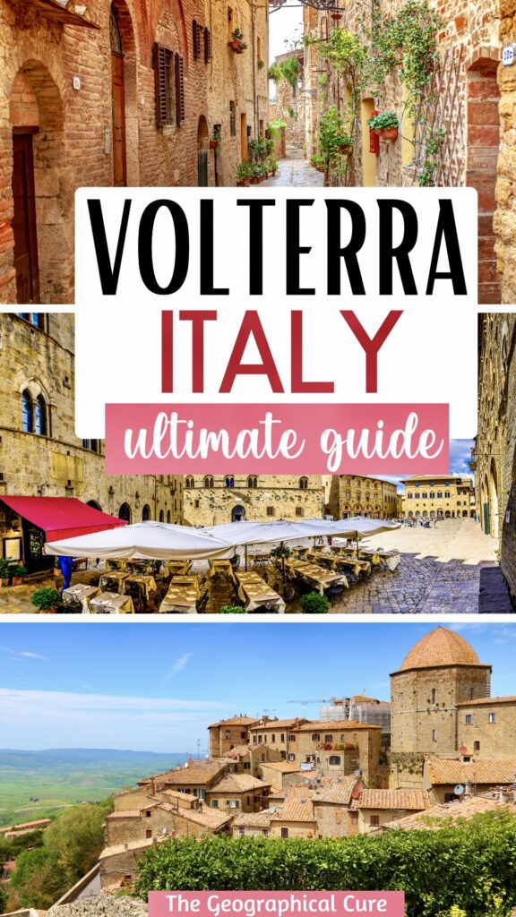 Pinterest pin for one day in Volterra itinerary