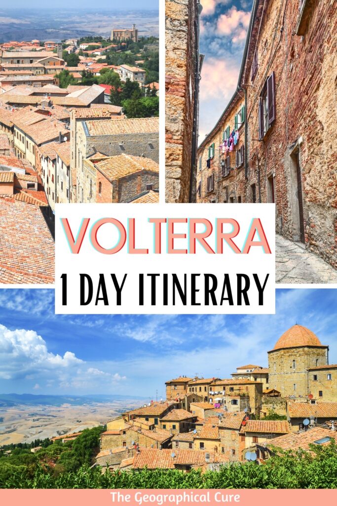 Pinterest pin for one day in Volterra itinerary