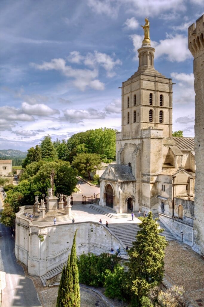 bell tower of Avignon Cathedral