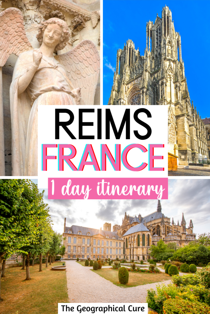 Pinterest pin for one day in Reims itinerary