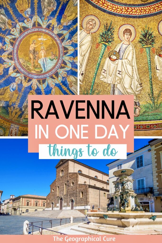 Pinterest pin for one day in Ravenna itinerary