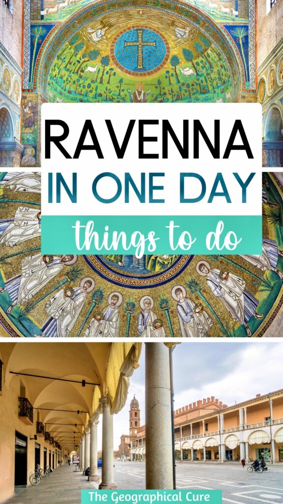 Pinterest pin for one day in Ravenna itinerary