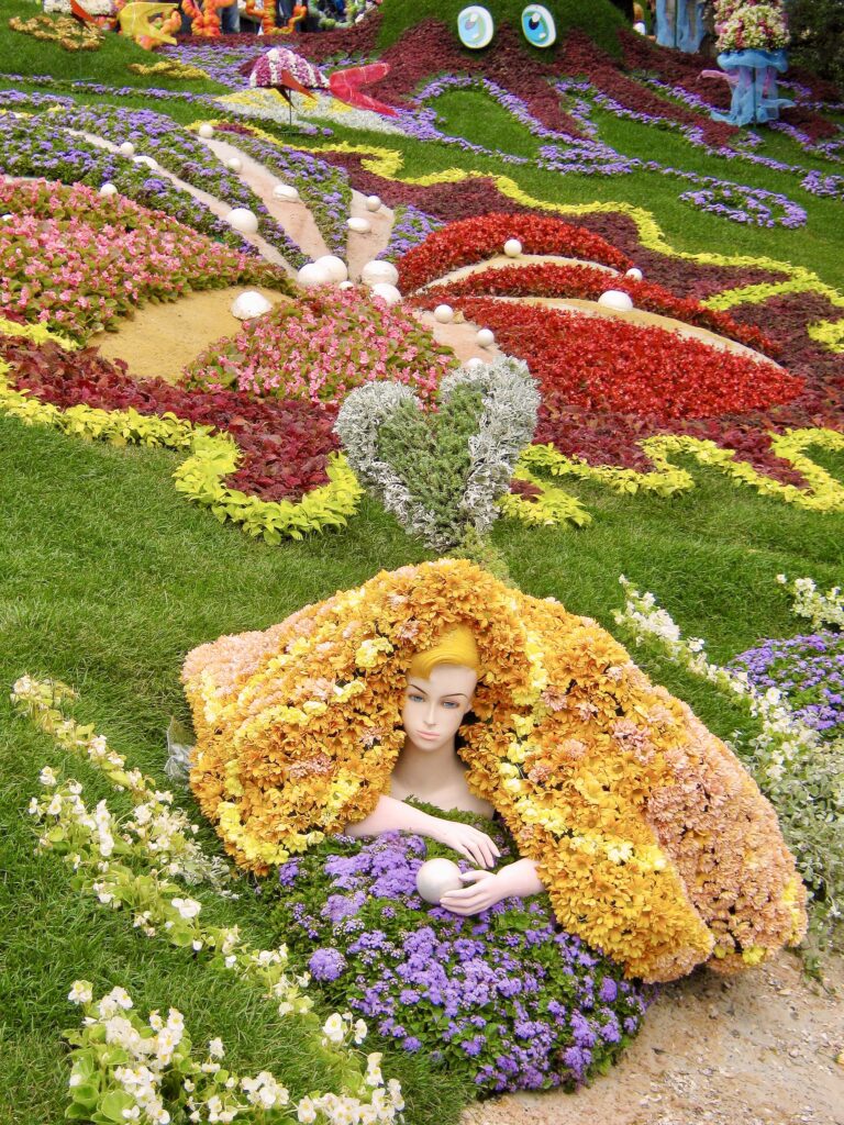 decorations in the Flower Festival