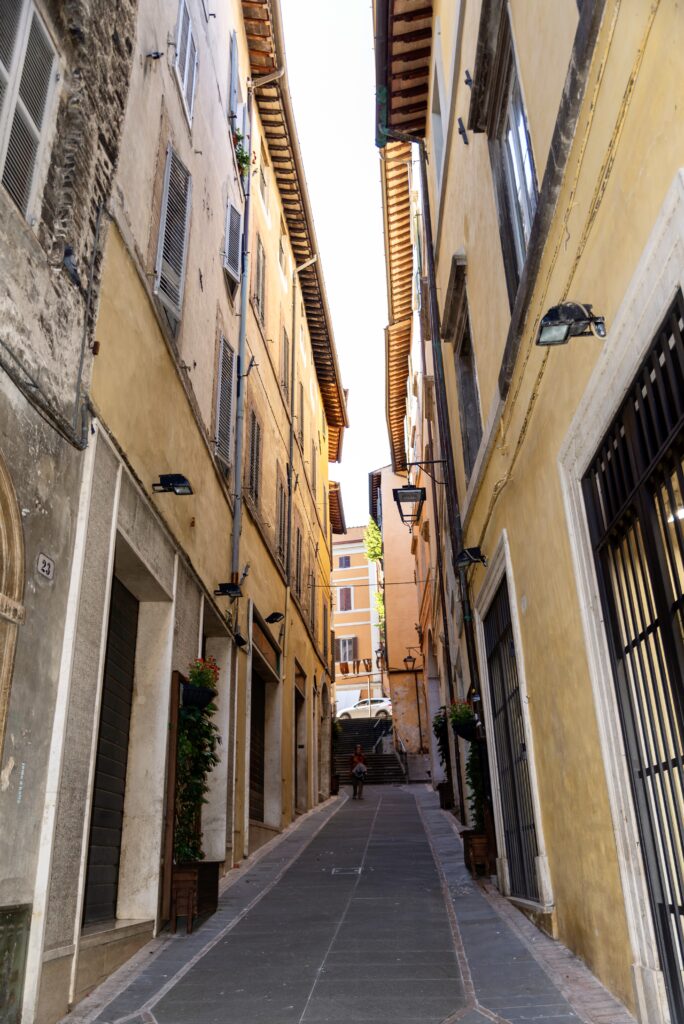 tiny lane in Spoleto