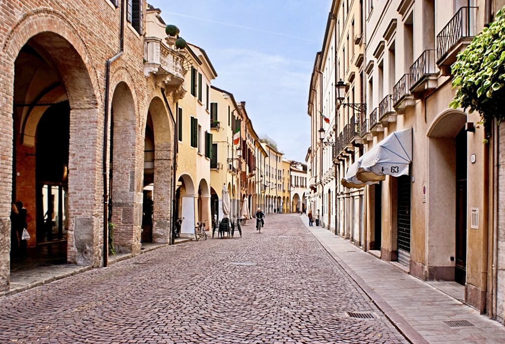 medieval street in Padua