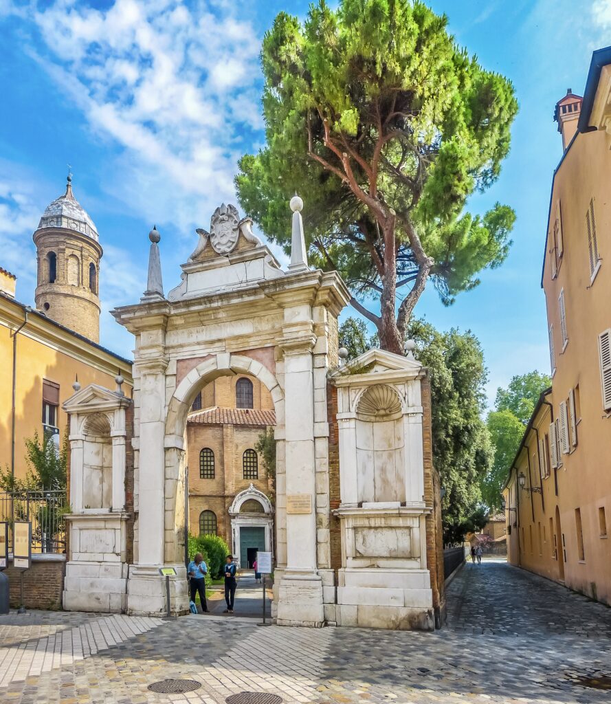 entrance gate to Basilica of San Vitale