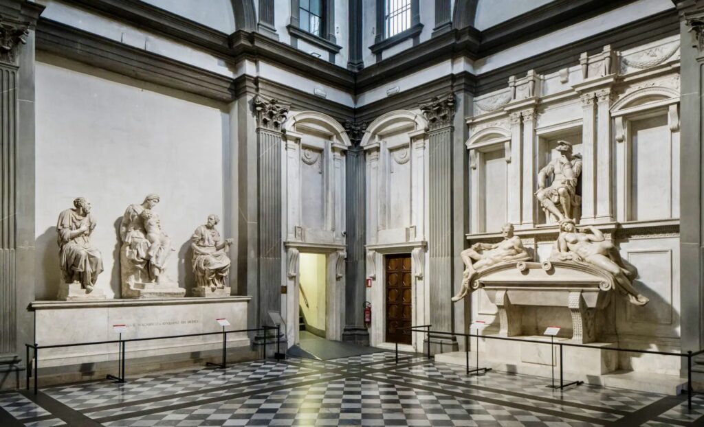 Michelangelo sculptures in the New Sacristy