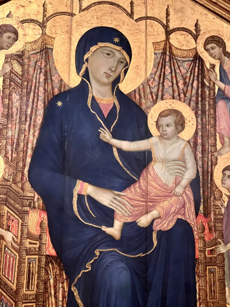Duccio, The Rucellai Madonna, 1285-86, one of the most famous medieval paintings in Italy