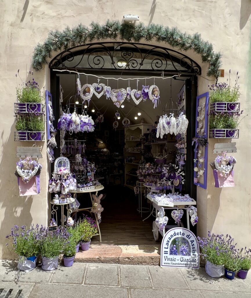 lavender shop in Assisi