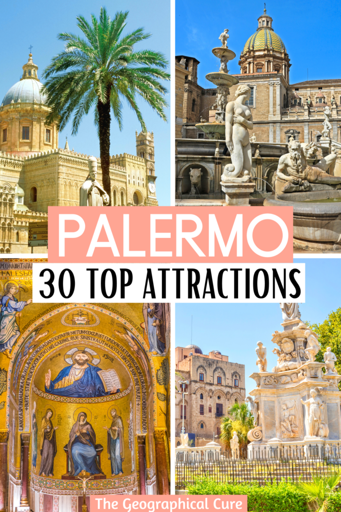 Pinterest pin for top attractions and best things to do in Palermo